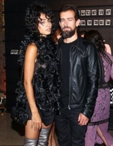 Raven Lyn Corneil with her boyfriend Jack Dorsey